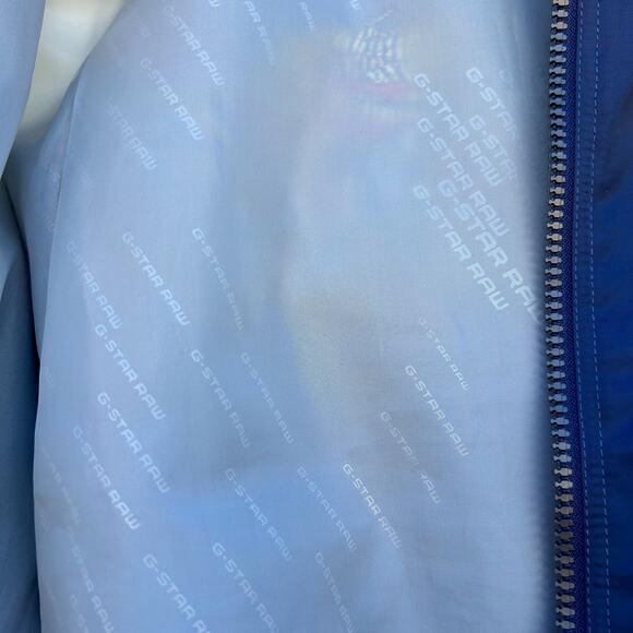 G-Star Raw Men’s Batt Tour Bomber Satin Dragon Navy Varsity Large GStar Shiny - Picture 8 of 12